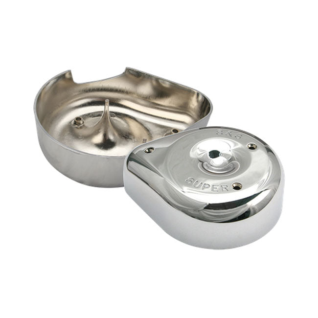 Super E/G Air Cleaner Cover Notched Chrome