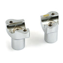 OEM Style Risers Threaded Chrome - 2 Inch Rise