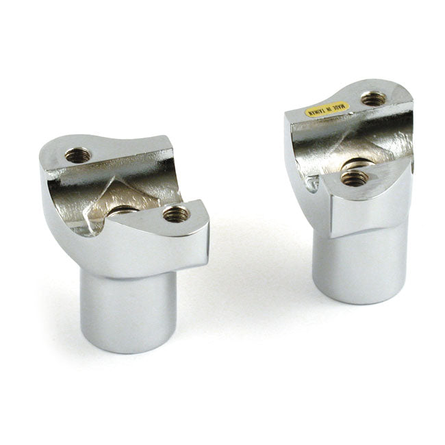 OEM Style Risers Threaded Chrome - 2 Inch Rise