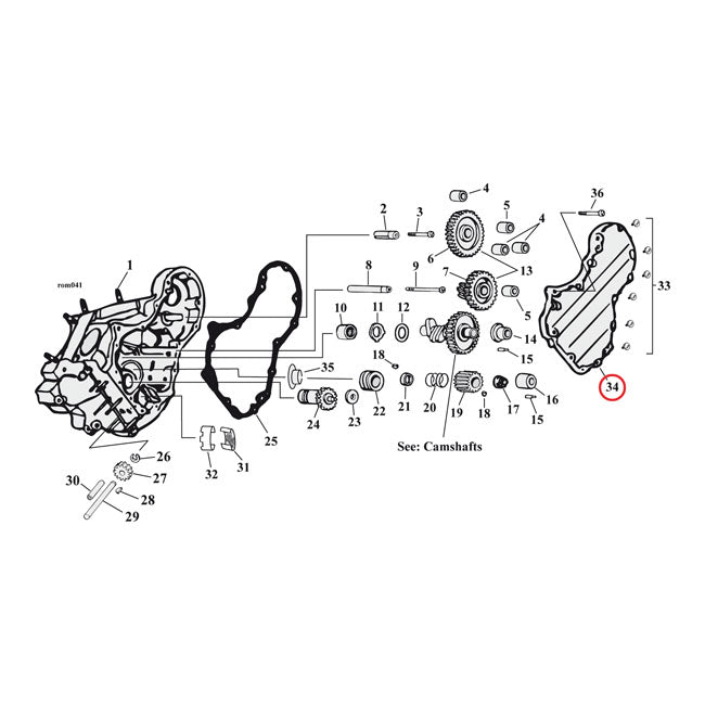 54-62 Generator Cam Cover Kit For OEM / Cases