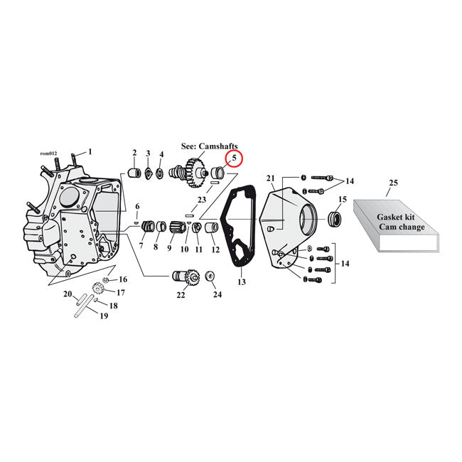 Camshaft Bushing Undersize For 70-90 B.T. Excluding Twin Cam NU