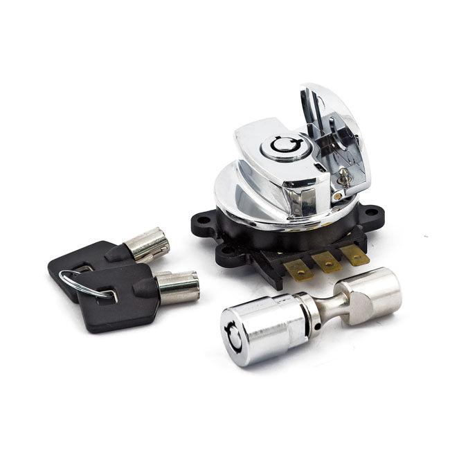 96-Up Ignition Switch Side Hinge Type Chrome