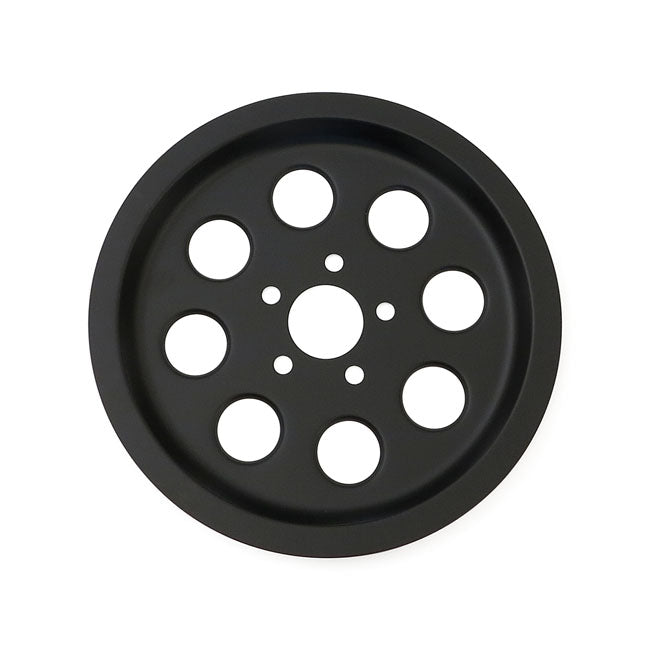 Pulley Cover Matt Black Holes - 70 Tooth For 82-99 BT, TC. With 70T OEM Wheel Pulley