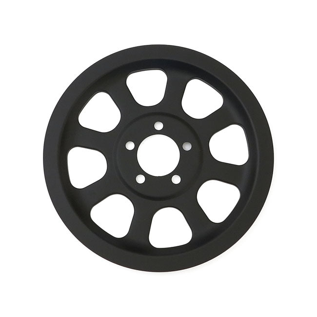 Pulley Cover Matt Black Holes - 70 Tooth For 00-06 Softail Excl. FXSTD Deuce