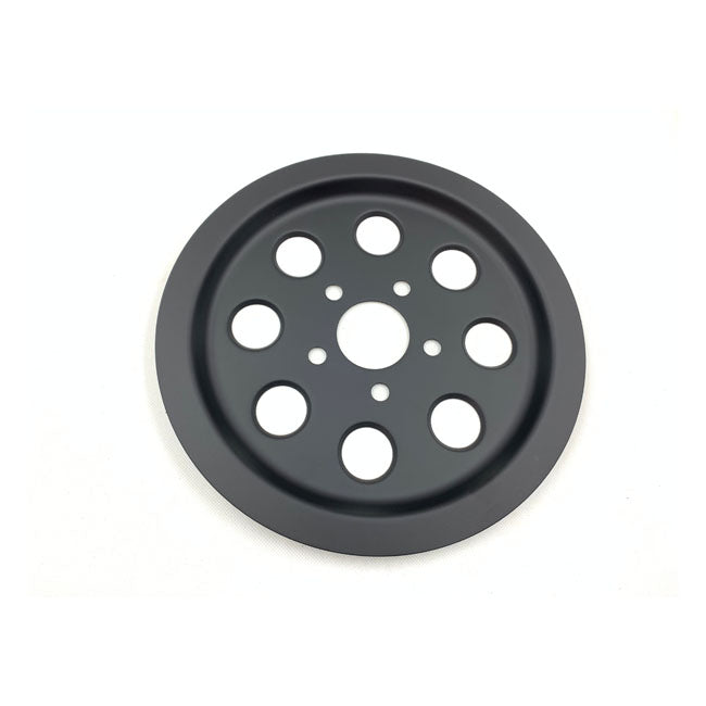 Pulley Cover Matt Black Holes - 61 Tooth For 91-99 XL