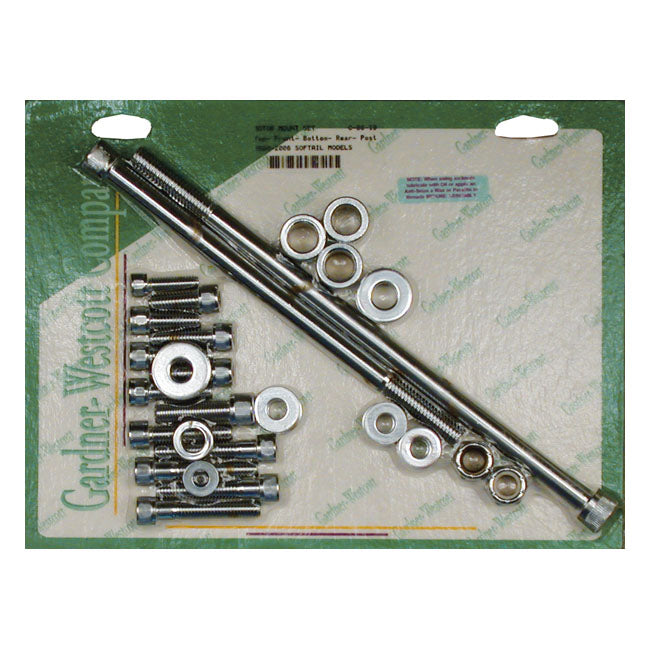 Allen Motor Mount Screw Kit Chrome