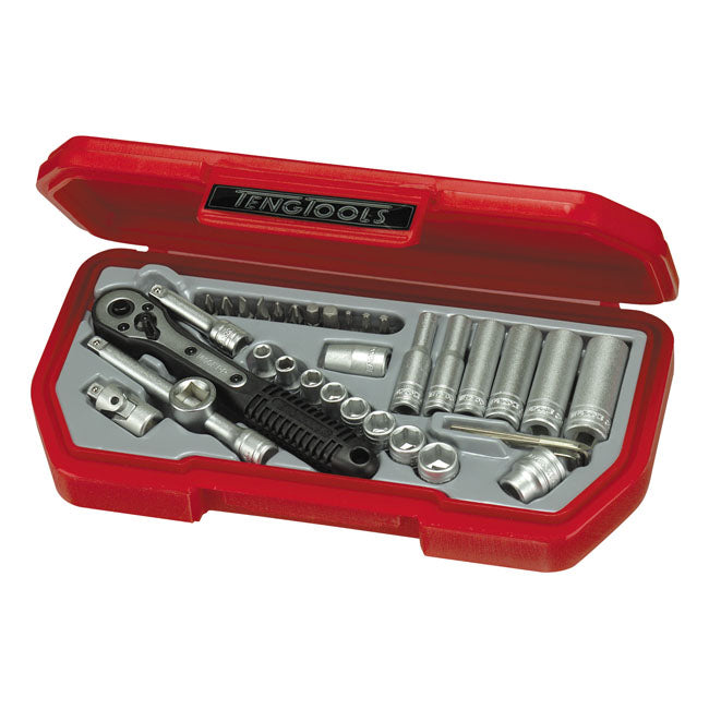 Socket Wrench Set - 1/4 Inch - US 35 Pieces