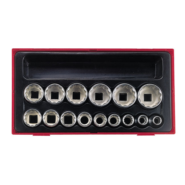 15 Pieces US Sized 12-Point Sockets