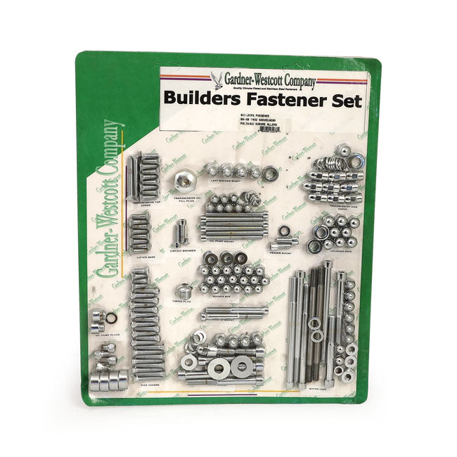 Allen Builders Fastener Set Polished For 66-69 Early Shovel NU