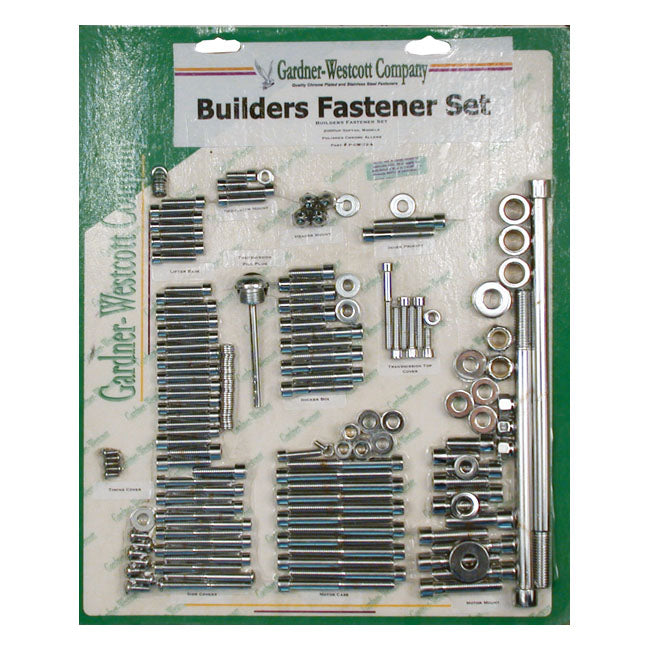 Allen Builders Fastener Set Polished For 00-06 Softail NU