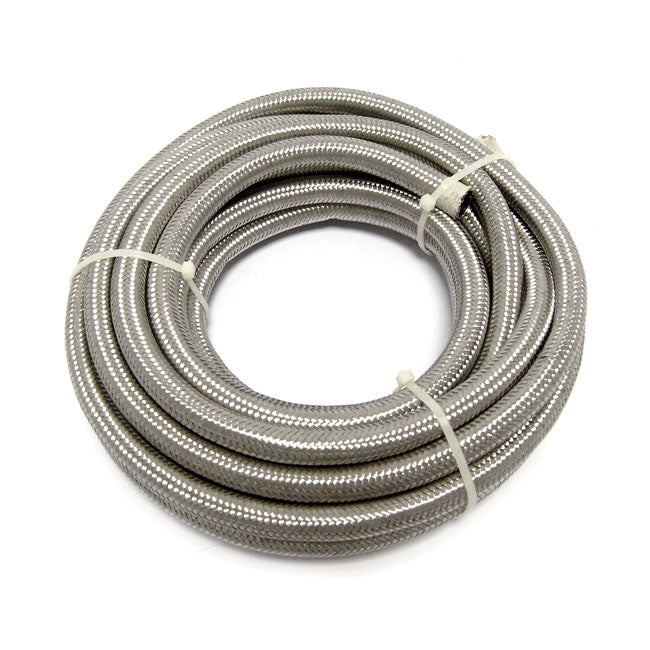 Braided Hose Stainless Clear - 3/8 Inch