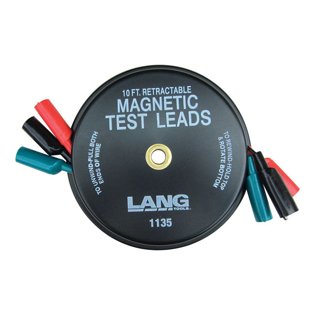 Retractable Electrical Test Lead Magnetic With 3 X 10 Feet Wires