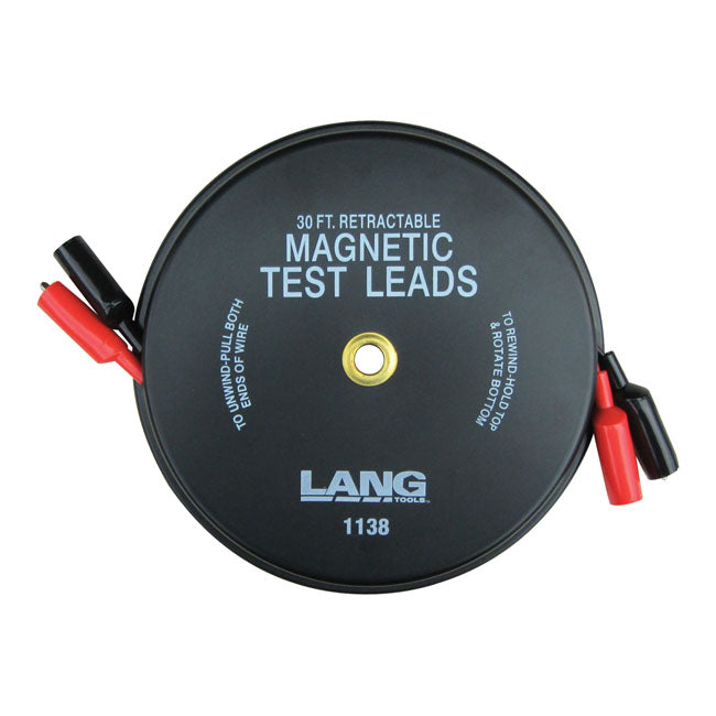 Retractable Electrical Test Lead Magnetic With 2 X 30 Feet Wires