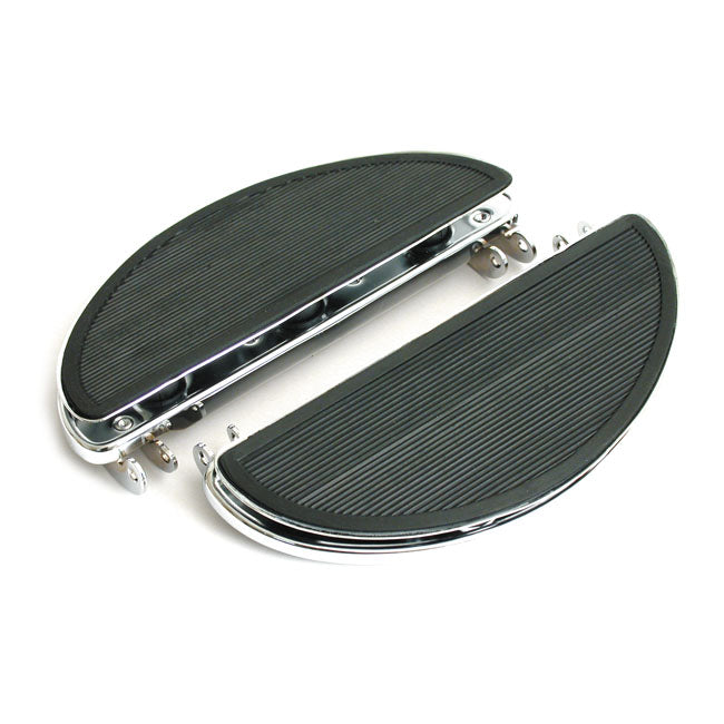 Oval Old Style Floorboards For 40-84 FL, FLH With DAMPERS