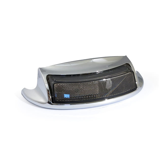 Rear Fender Tip With Light Chrome / Smoke Lens