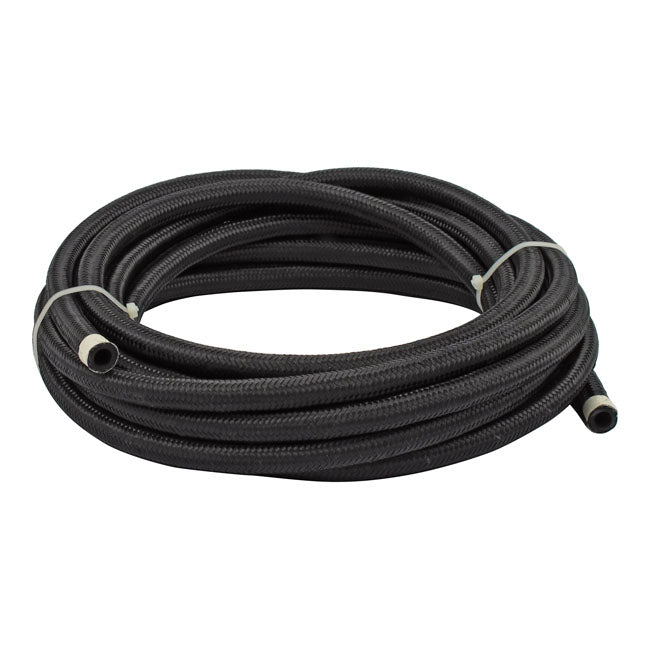 Braided Hose Black Nylon - 5/16 Inch