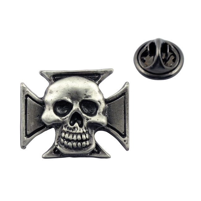 Skull Pin Maltese Skull