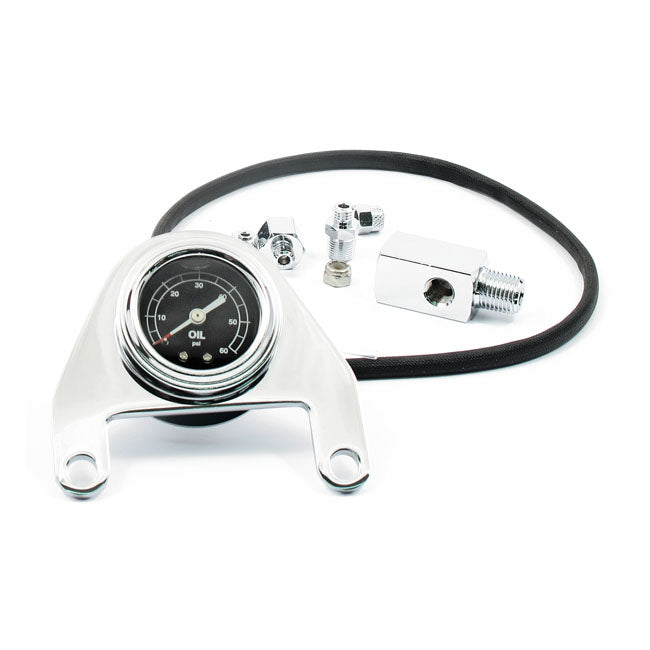 Oil Pressure Gauge Kit - 60 PSI For 00-17 Softail