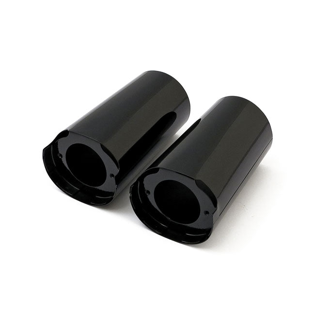 Upper Fork Slider Covers Gloss Black - Standard Length