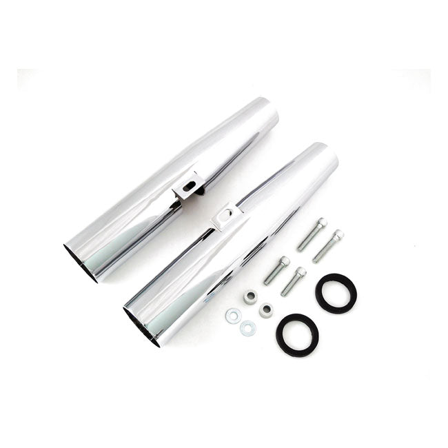 fork Shrouds For 39mm Forks Chrome For 04-15 XL Excl. XL1200X/XS Forty Eight
