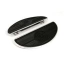 Oval Early Style Floorboards Solid Chrome