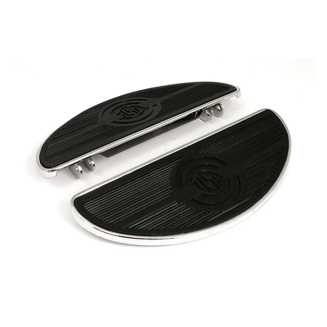 Oval Early Style Floorboards Solid Chrome