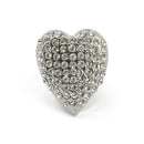 License Plate Mount Kit Heart Chrome/Diamonds