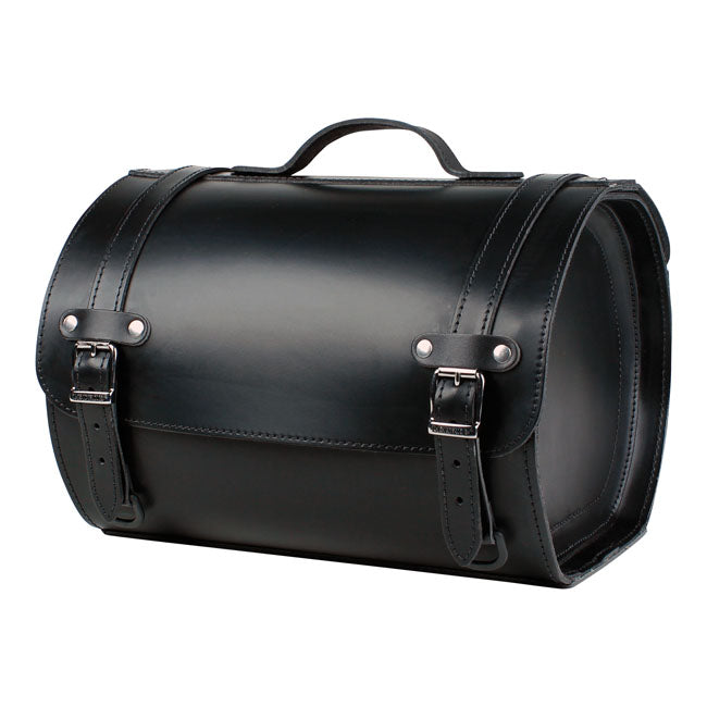 Motorcycle Suitcase Black Leather