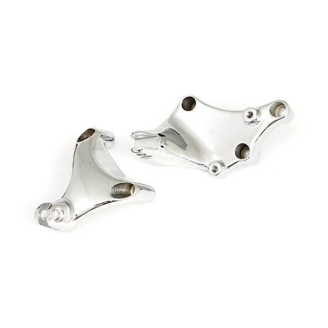 Passenger Footpeg Mount Bracket Set Chrome For 14-21 XL