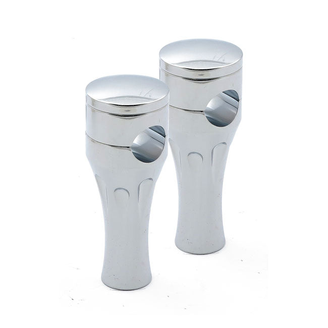 Talon Aluminum Riser Kit Chrome - 4" Rise