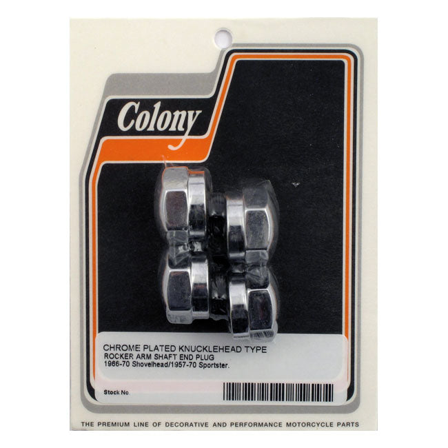 Rocker Shaft Plug Set Knuckle Style Chrome