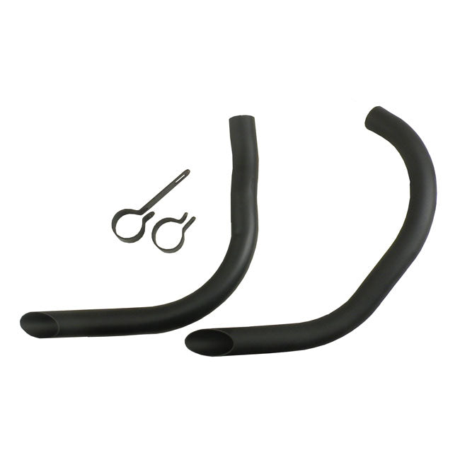 Drag Pipes For 45 Inch Flatheads Black