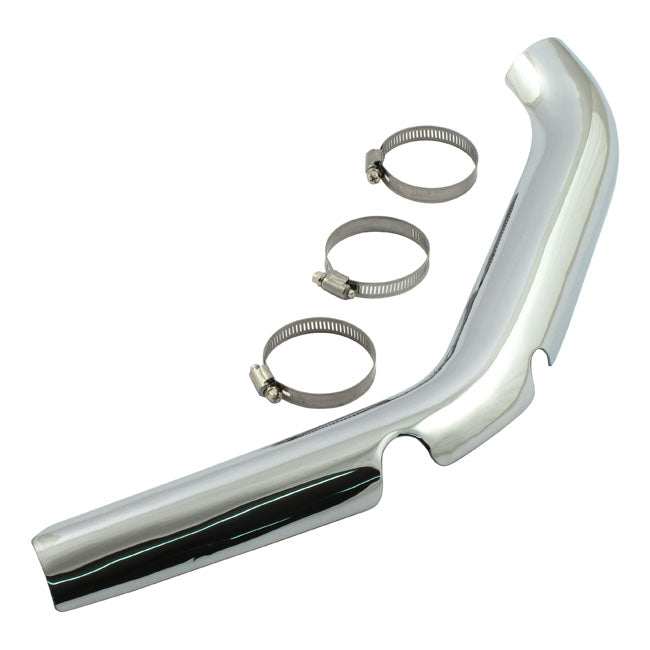 FL 2-1 Exhaust Front Header Heatshield Chrome