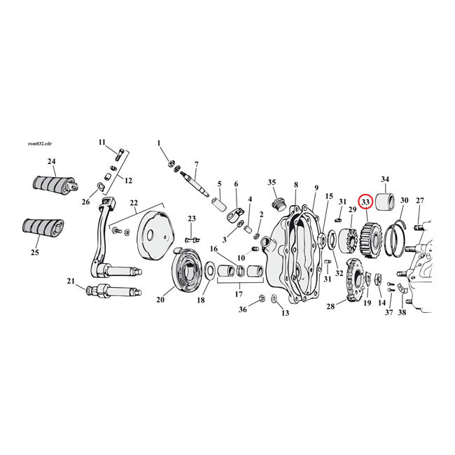 Kickstart Starter Gear - 14 Tooth