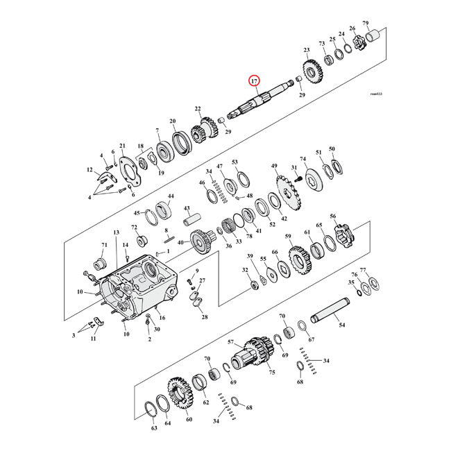 Mainshaft For 65-69 FL