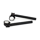1 Inch Clip-On Handlebar Set Black For 82-21 H-D With 49 MM Fork Tubes