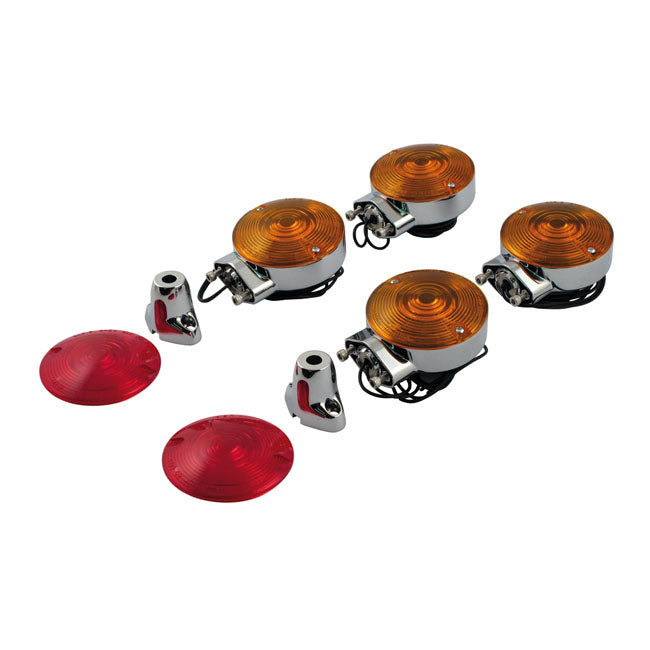 Late Style Turn Signal Kit 2X Single Filament