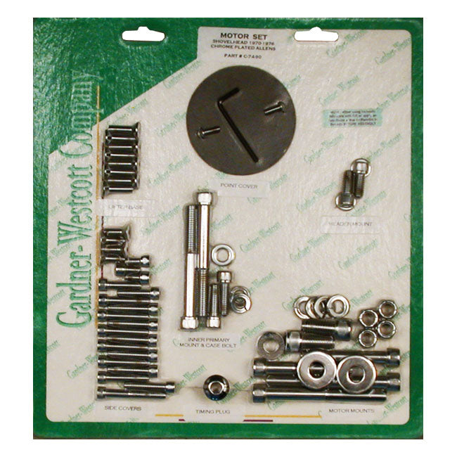 Allen Motor Screw Sets Chrome For 70-E76 B.T. NU