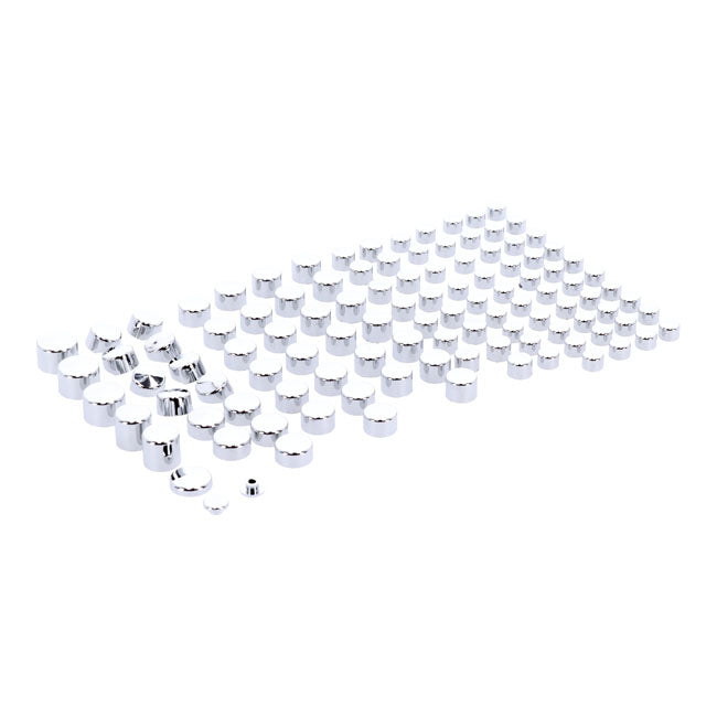 Smoothtopps Push-on Cover Set Chrome - 111 Pieces