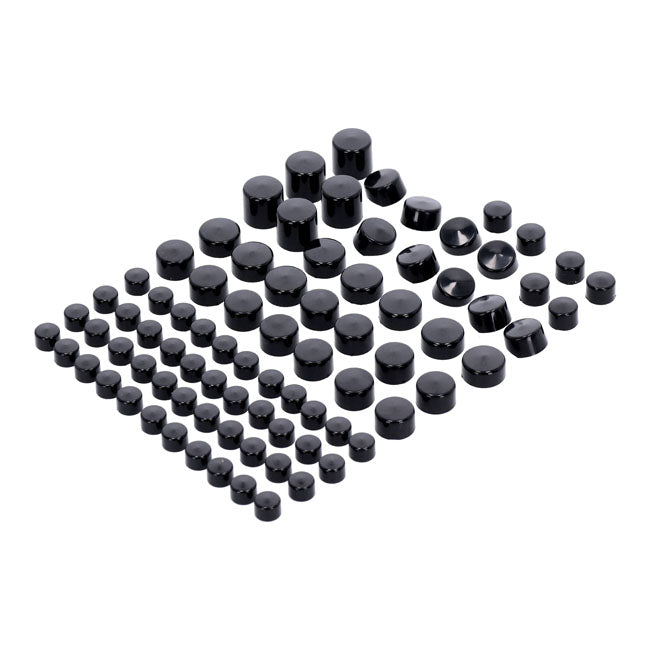 Smoothtopps Push-on Cover Set Black - 83 Pieces