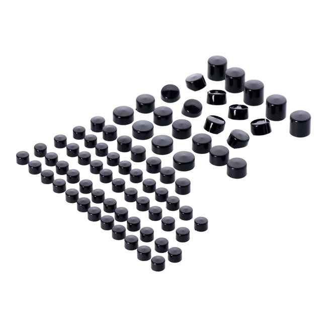 Smoothtopps Push-on Cover Set Black - 76 Pieces