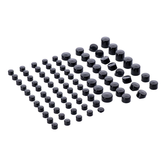 Smoothtopps Push-on Cover Set Black - 86 Pieces