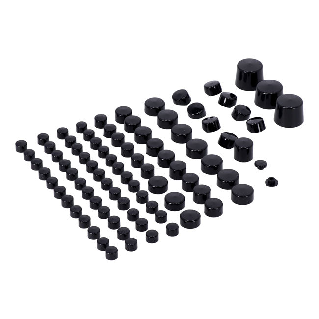 Smoothtopps Push-on Cover Set Black - 87 Pieces