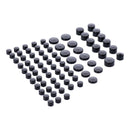 Smoothtopps Push-on Cover Set Black - 77 Pieces