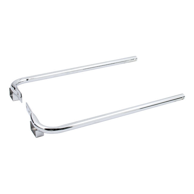 Saddlebag Support Bracket Set Chrome For 93-08 FLHT, FLHR