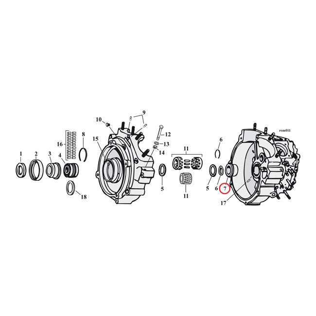 Pinion Shaft Bushing +.010 Inch For 79-92 B.T. NU