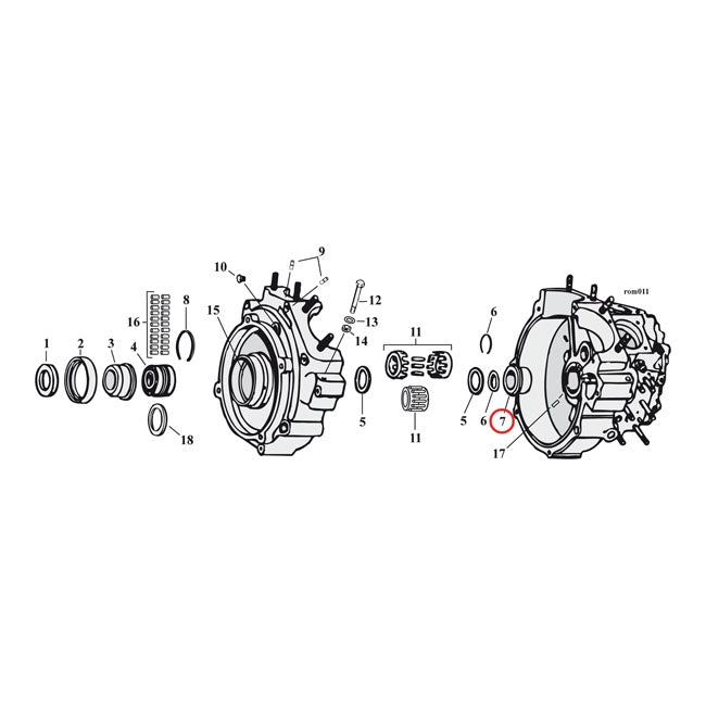 Pinion Shaft Bushing +.032 Inch For 79-92 B.T. NU