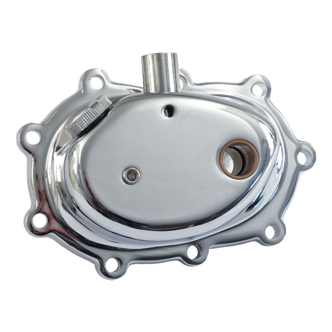 Transmission End Cover Chrome For 36-86 4-SP OHV & SV BT Kickstart Models