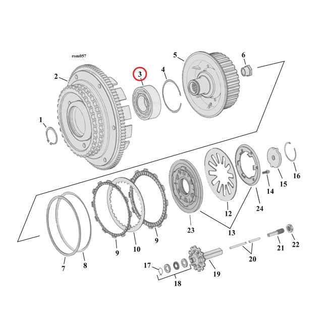 Bearing Clutch Hub Double Row