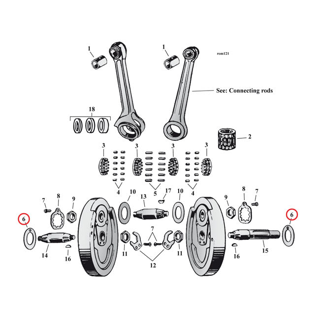 Flywheel Washer Set S.V. Standard Outside